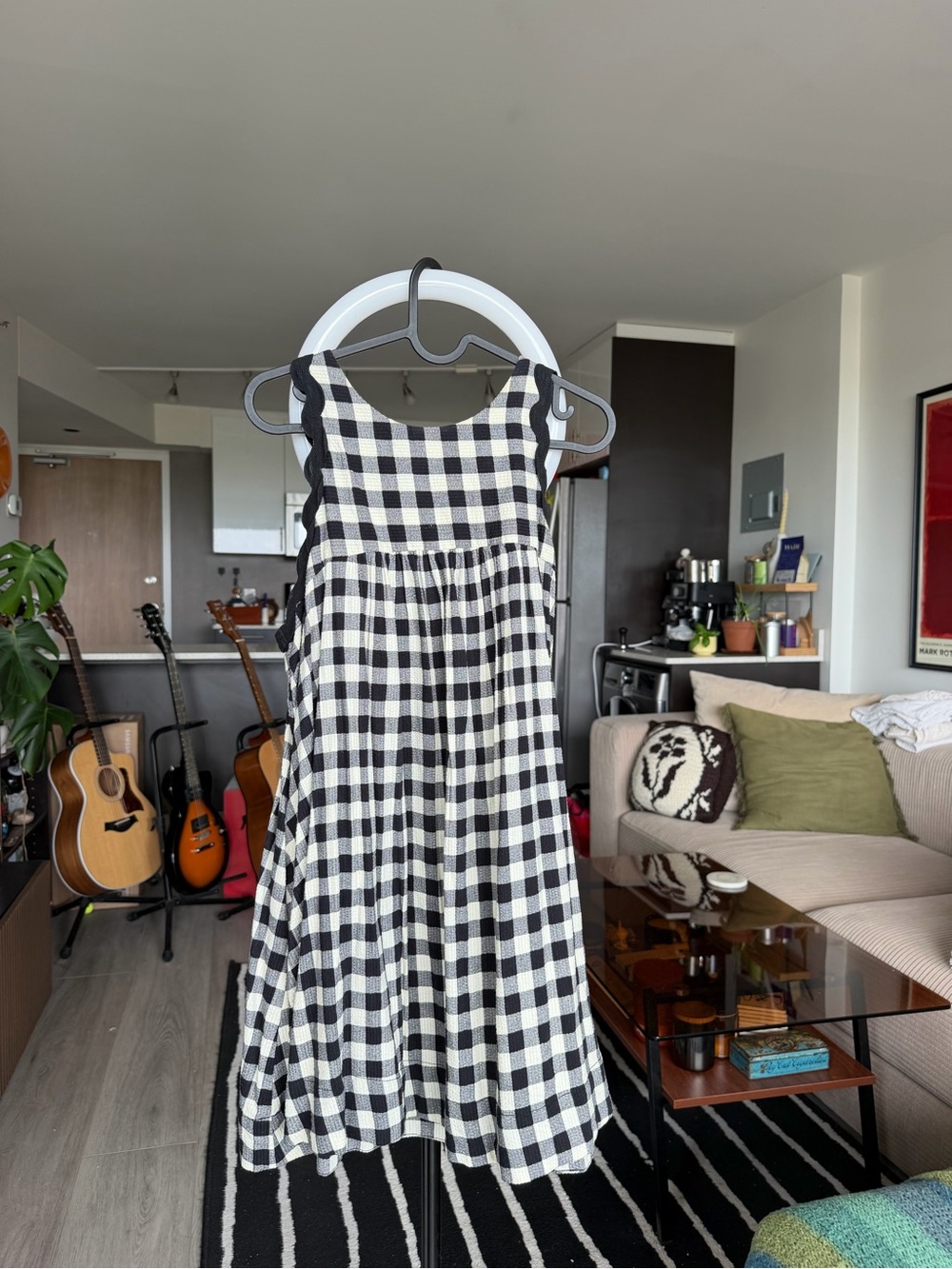 Kimchi Blue Kittie Scalloped Mini Dress